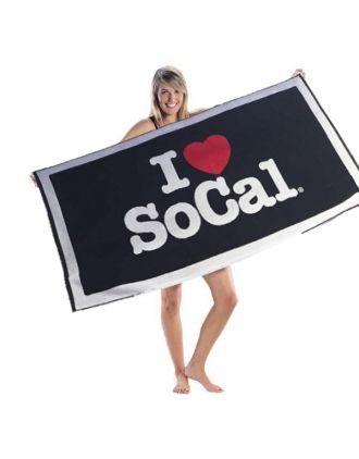 I Love SoCal Beach Towel